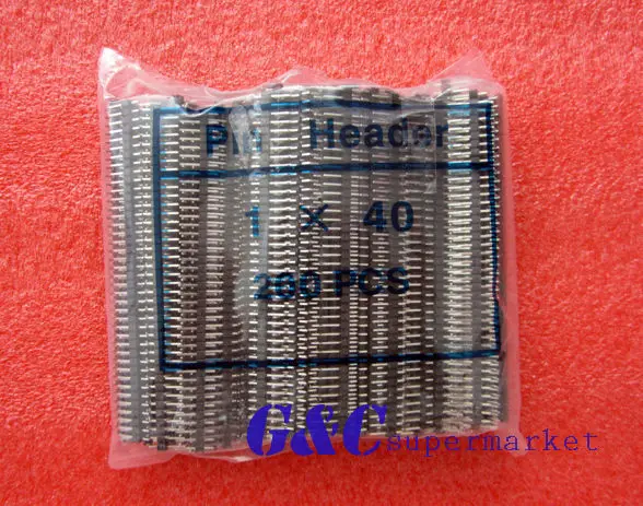 100PCS 2.54mm 40 Pin Male Single Row Pin Header Strip GOOD QUALITY