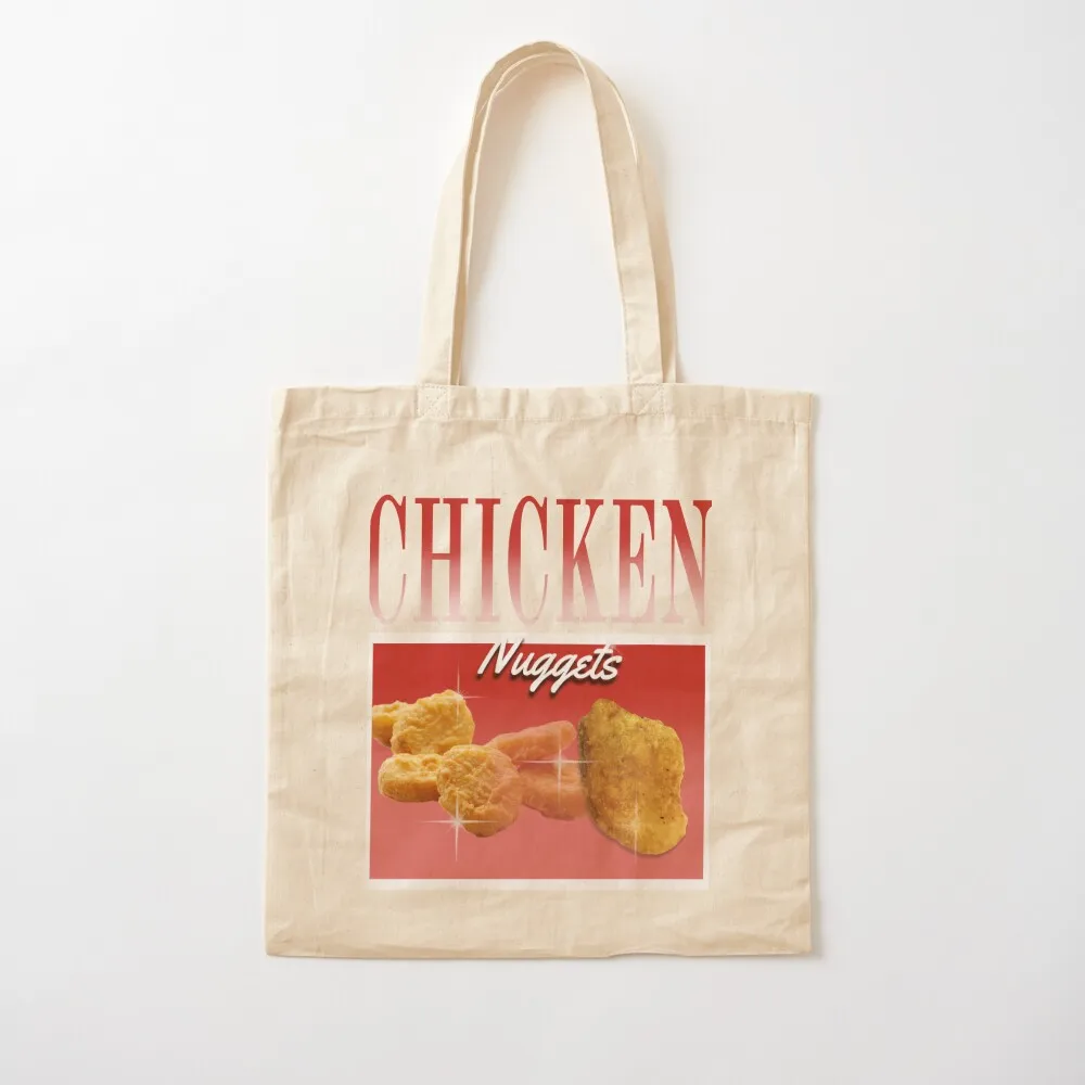 

Chicken Nuggets 90's Vintage Style Tote Bag tote Lady bags men's Shopper Canvas