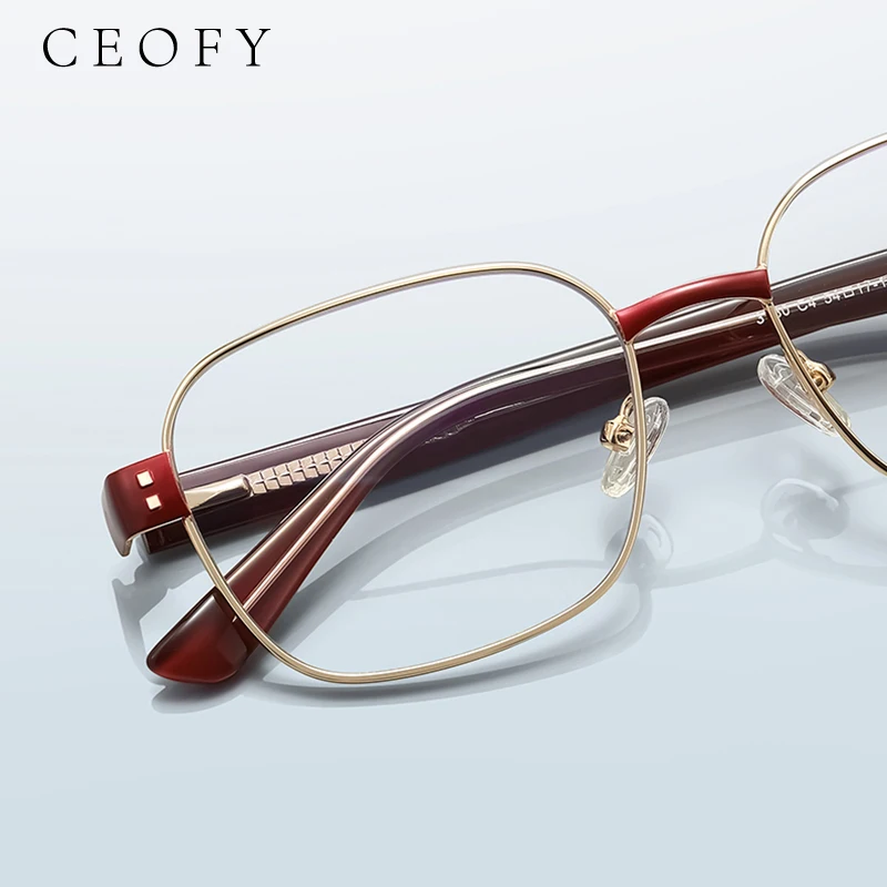 

Ceofy Men Women Fashion Hot Sell Myopia Eyeglasses Frame Brand Design Optical Vintage Prescription Glasses Frame
