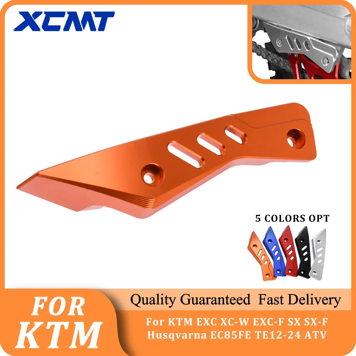 

CNC Aluminum Motorcycle Accessories Guide Chain Collision Protection For KTM EXC XC-W EXC-F SX SX-F Husqvarna EC85FE TE12-24 ATV