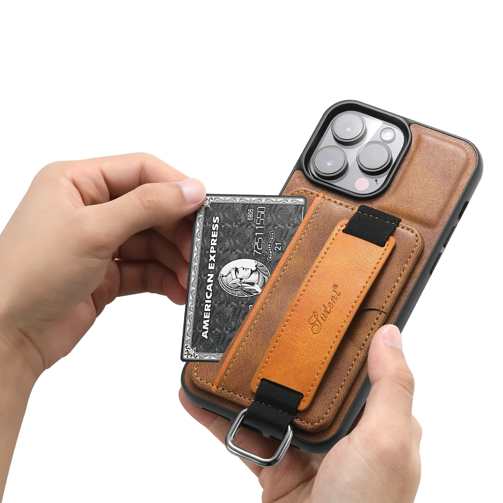 Vintage Leather Wallet Cover For Iphone 15 Plus 14 Pro Max 13 Mini 12 11 X XS XR Stand Cards Slot Hand Strap Phone Bag Case