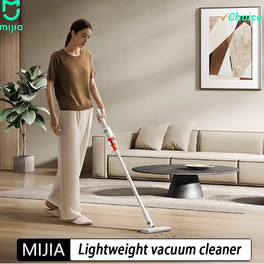 NEW Original  MIJIA Lightweight Vacuum Cleaner 22,000Pa Suction, 2 Cleaning Mode,Washable Accessories,Type-C 40min Run CN