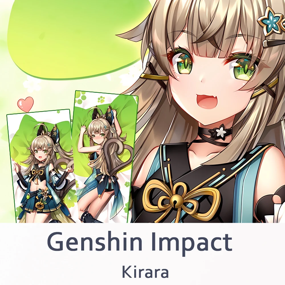 

Подушка Dakimakura Genshin Impact Kirara, полноразмерная подушка в стиле аниме наволочка отаку Game, декоративная подушка для кровати, подарок