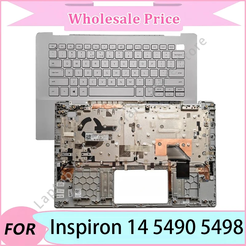 

NEW For Inspiron 14 5490 5498 Laptop replacement parts/Laptop LCD Back Cover/Front Bezel/Palmrest/Bottom Case/Hinge/Keyboard