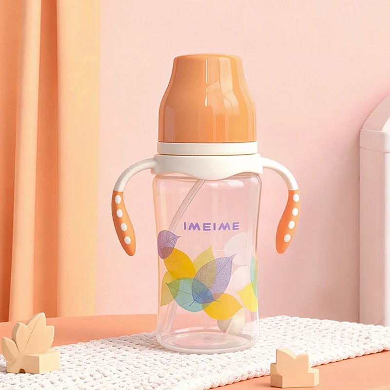 Детская бутылочка 210/300 мл с ручкой — простая в использовании бутылочка для кормления, идеально подходит в качестве рождественского подарка, идеально подходит для воды и формулы.