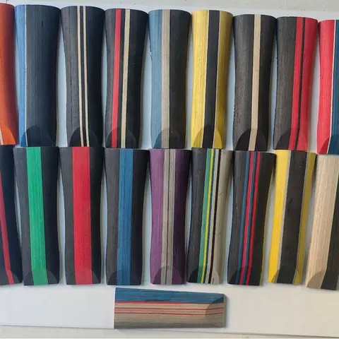 Durable Table Tennis Racket Handle Tech-Wood Table Tennis Bat Base Plate Handles Ayus Solid Wood Ping-pong Racket FL/CS Grips