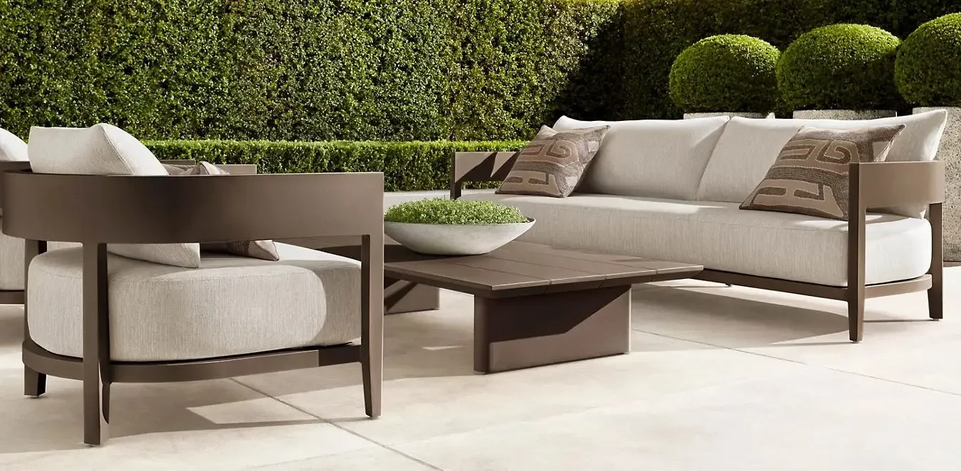 

furniture High End Patio Sectional Substantial Seat Cushions Sofa set Grade-A solid teak wood outdoor furniture