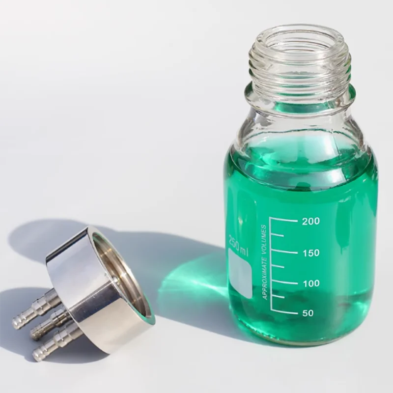 GL45 Tappo per bottiglia di alimentazione in acciaio inossidabile Tappo per bottiglia di fermentazione Tappo per bottiglia di fase mobile Tappo per bottiglia di liquido di scarto Tappo in acciaio inossidabile