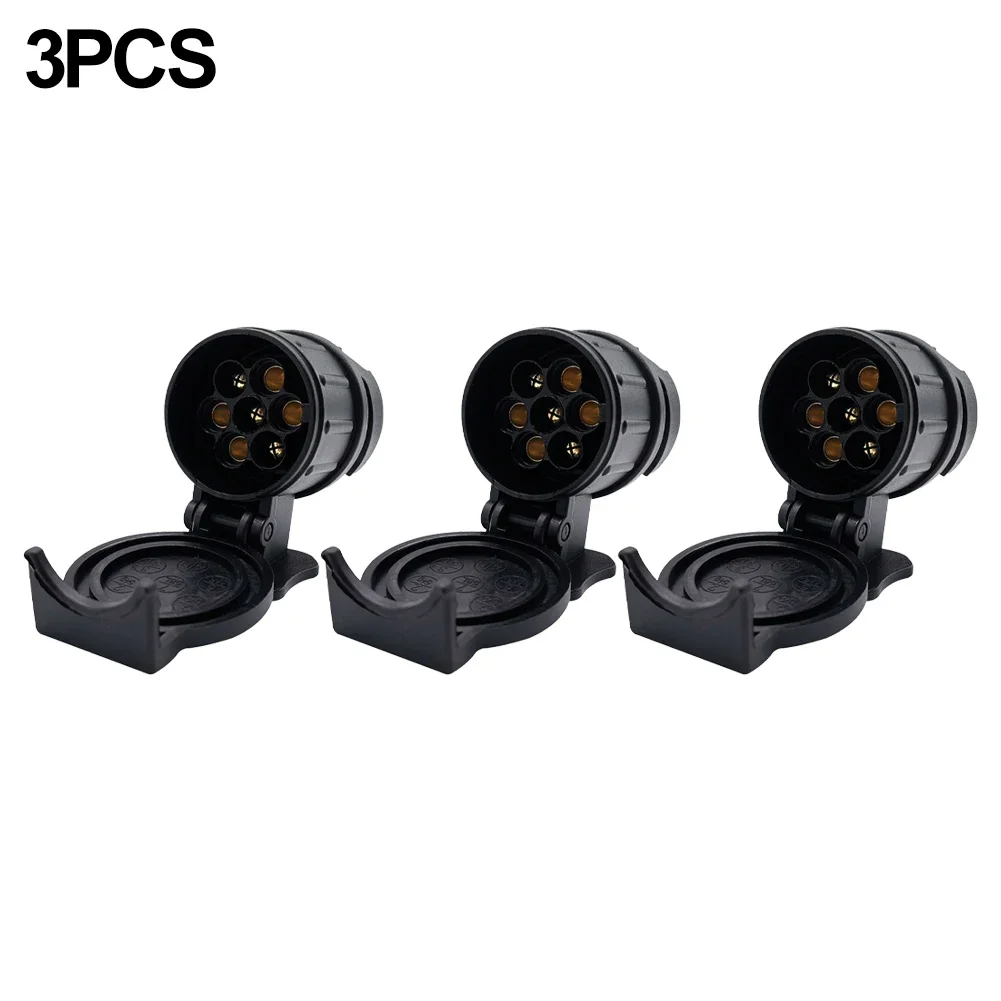 Black 13 To 7 Pin Adaptor Versatile Compatibility Waterproof Design Easy Installation Efficient And Reliable Secure Connection