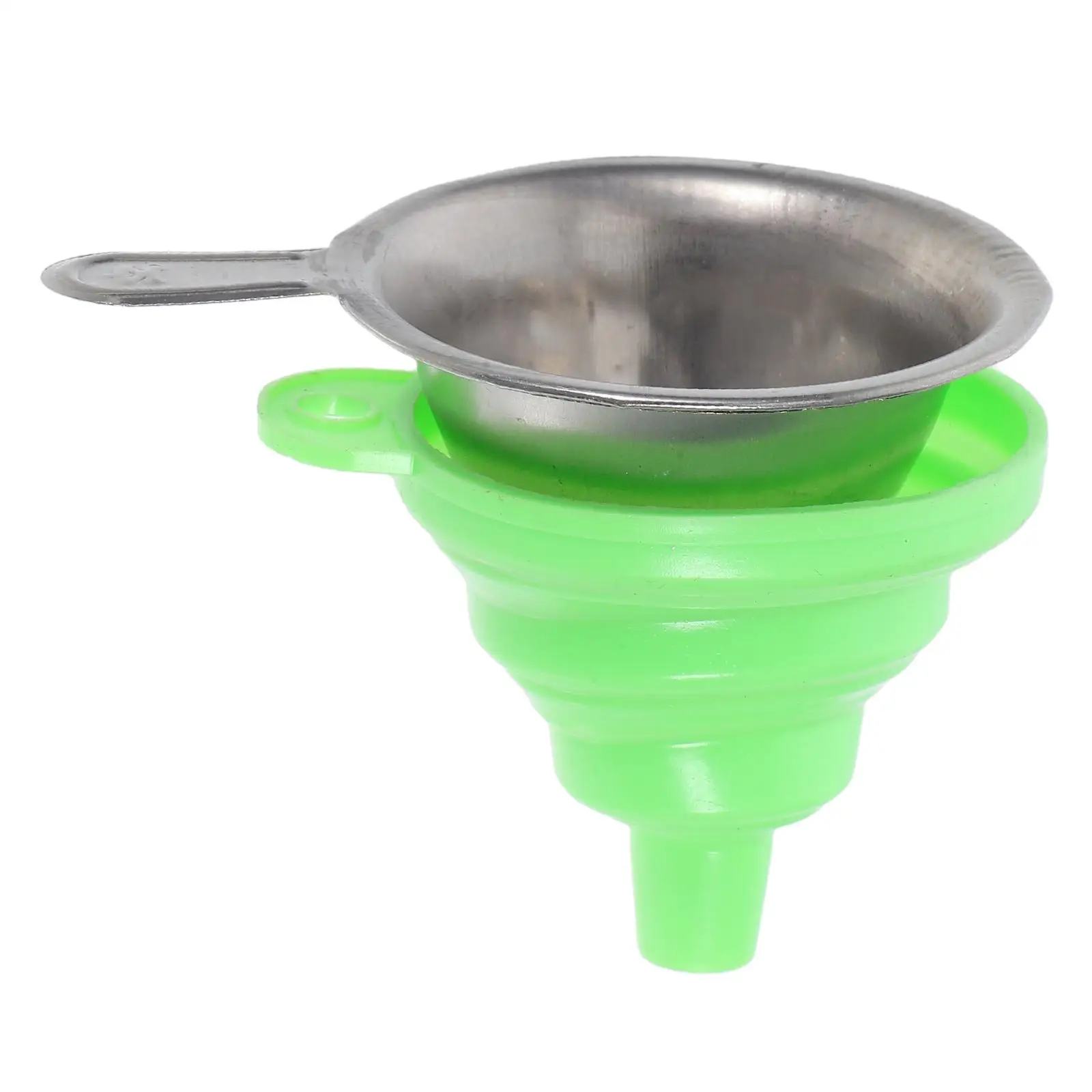 مجموعة قمع نقل 1 من الراتنج قمع معدني قابل للطي من السيليكون لجزء الطابعة ثلاثية الأبعاد للعناية بالضوء DLP SLA UV (أخضر)