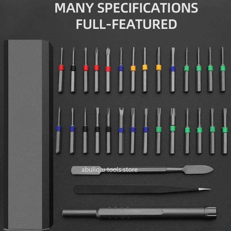 Multifunction Screwdriver Kit 44Pcs S2 Phillips Slotted Precision Magnetic Bits Screw Driver Set Case Smart PC Phone Repair Tool