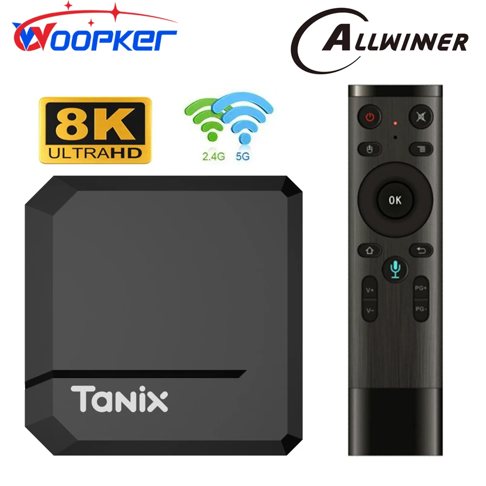 

Woopker Android 12 Tanix Tx2 Tv Box 8K Allwinner H618 - Fast Media Player 2.4G Wifi Ram 2Gb Rom 16G Fast Set Top Box