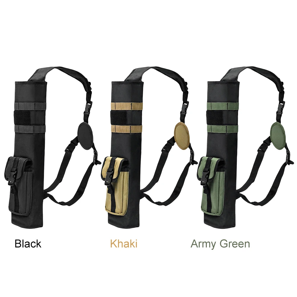 Archery Quiver with Molle System Pocket Hip Arrows Bag Multi-Function Adjustable Arrow Bag for Bow Target Practicing