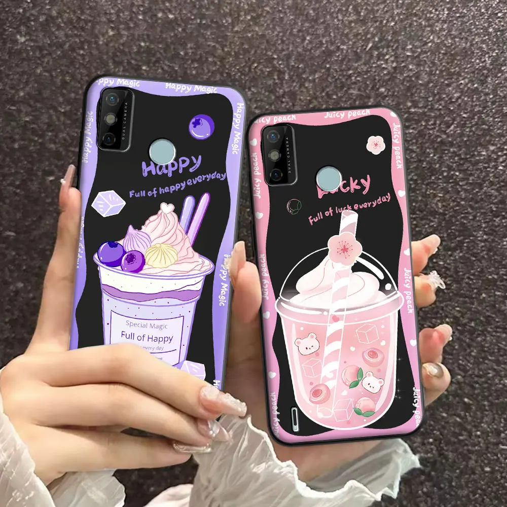 Для Tecno Spark 6 Go / Spark KE5 чехол мультяшный Мягкий силиконовый чехол из ТПУ с рисунком астронавта