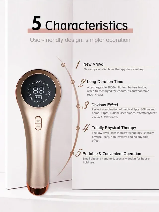 

Hot sales Body Joint Pain Relief Device Enhanced Handheld Home Laser Therapy Device