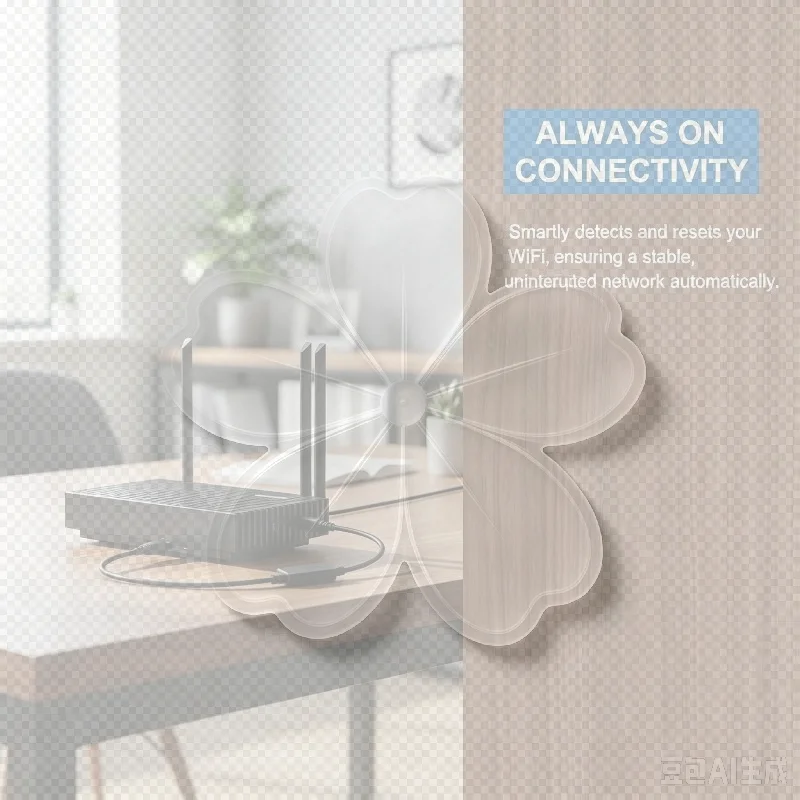 Router Automatic Reboot Cable 24H Auto Reset Multi Voltage Support For Home Office Wifi Routers