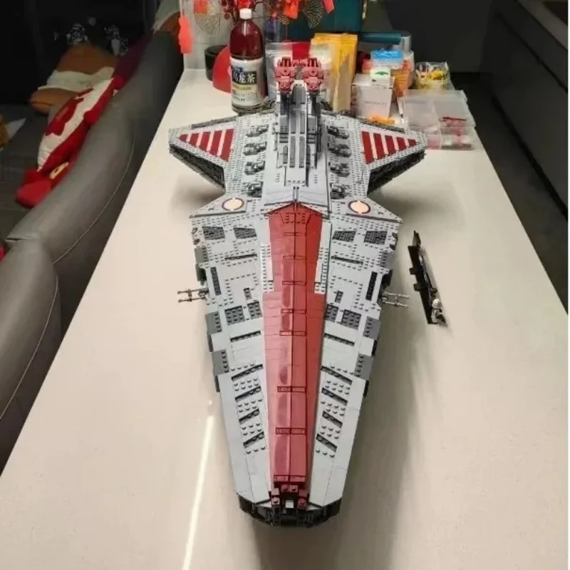 Mais maior classe ataques cruzador conjunto de construção blocos tijolos brinquedos para adulto menino presentes natal