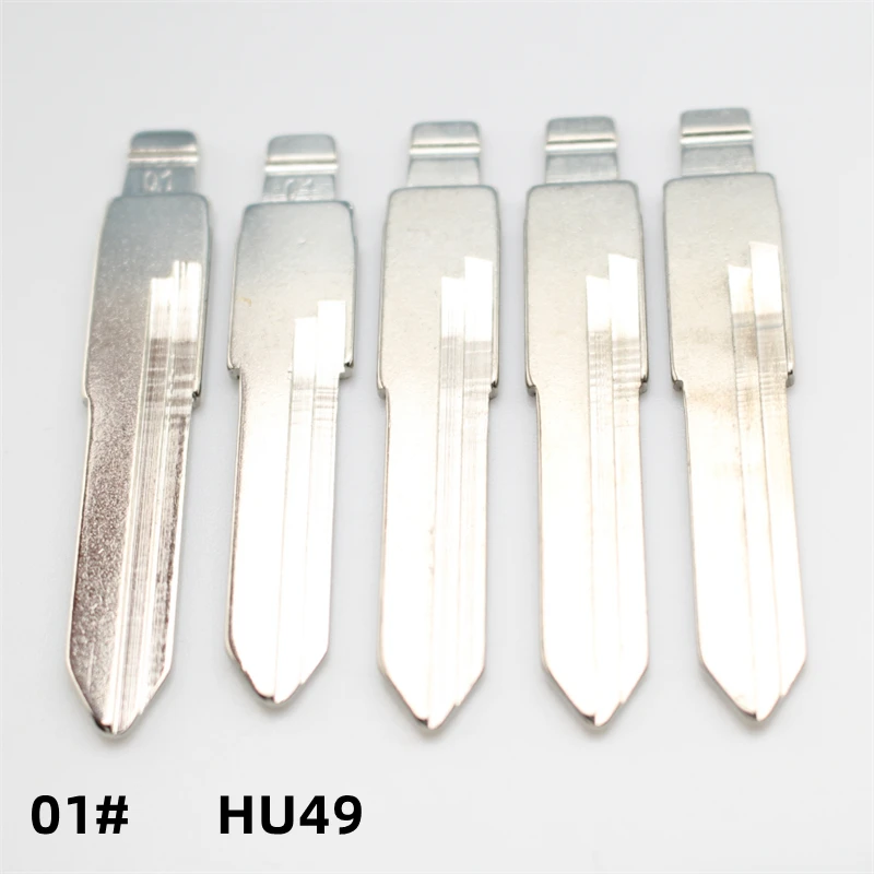 

FLYBETTTER OEM 50 шт. 01 # Металлический пустой необрезанный лезвие дистанционного ключа для VW Santana Golf Jetta для Keydiy KD Xhorse VVDI JMD