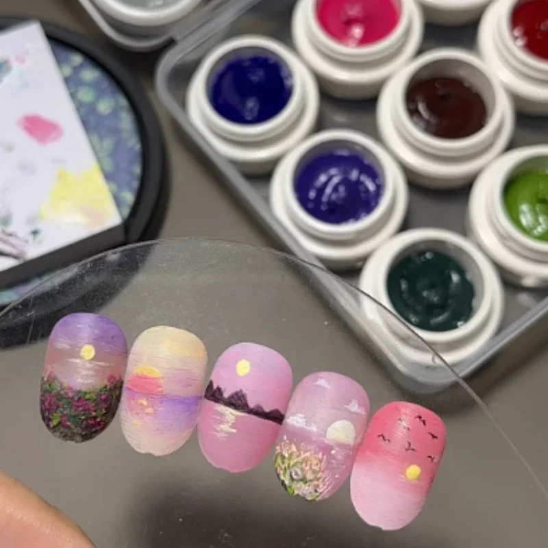 3D Reliëf Tekening Lijm Geen-wassen Nagelgel Olie Schilderij Effect Textuur Lijm DIY Manicure Gel Geen Top jas nodig Decoratie