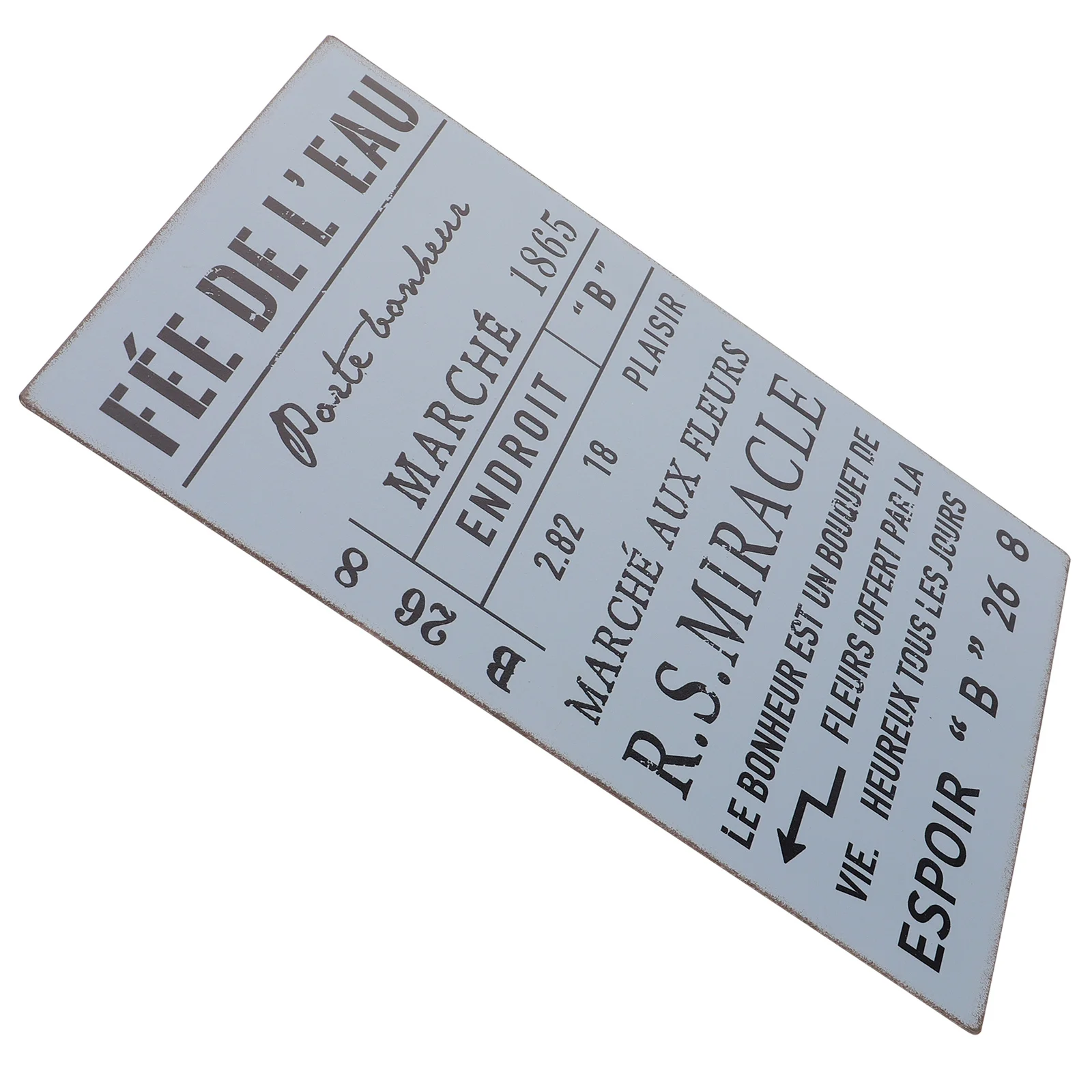 

Retro Sign Decoration Iron Hanging Wall Sign Garden Plaque Durable Elegant Versatile Use Garden Accessory Yard Accessory