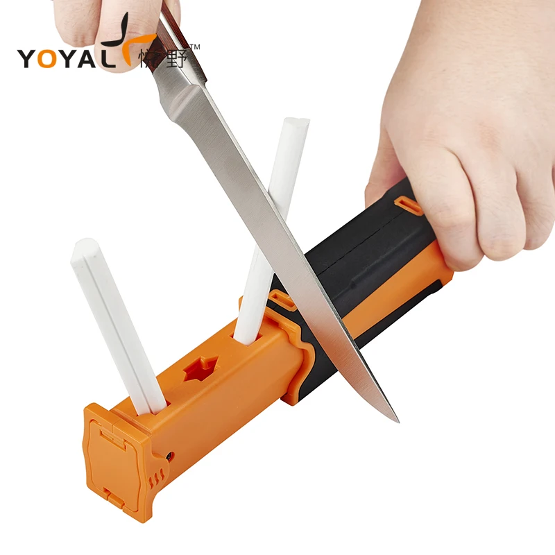 YOYAL Professional Multifunction Outdoor Mini Knife Sharpener Diamond Carbide Ceramic Knife Sharpening Machine TAIDEA