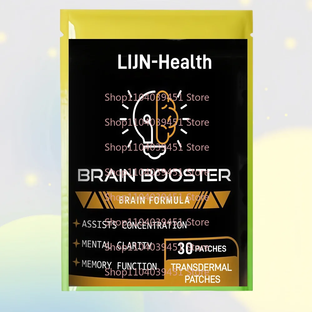 30 Patches Vitamins Brain Transdermal Patches for Memory and Focus Nootropic Brain Support Clarity