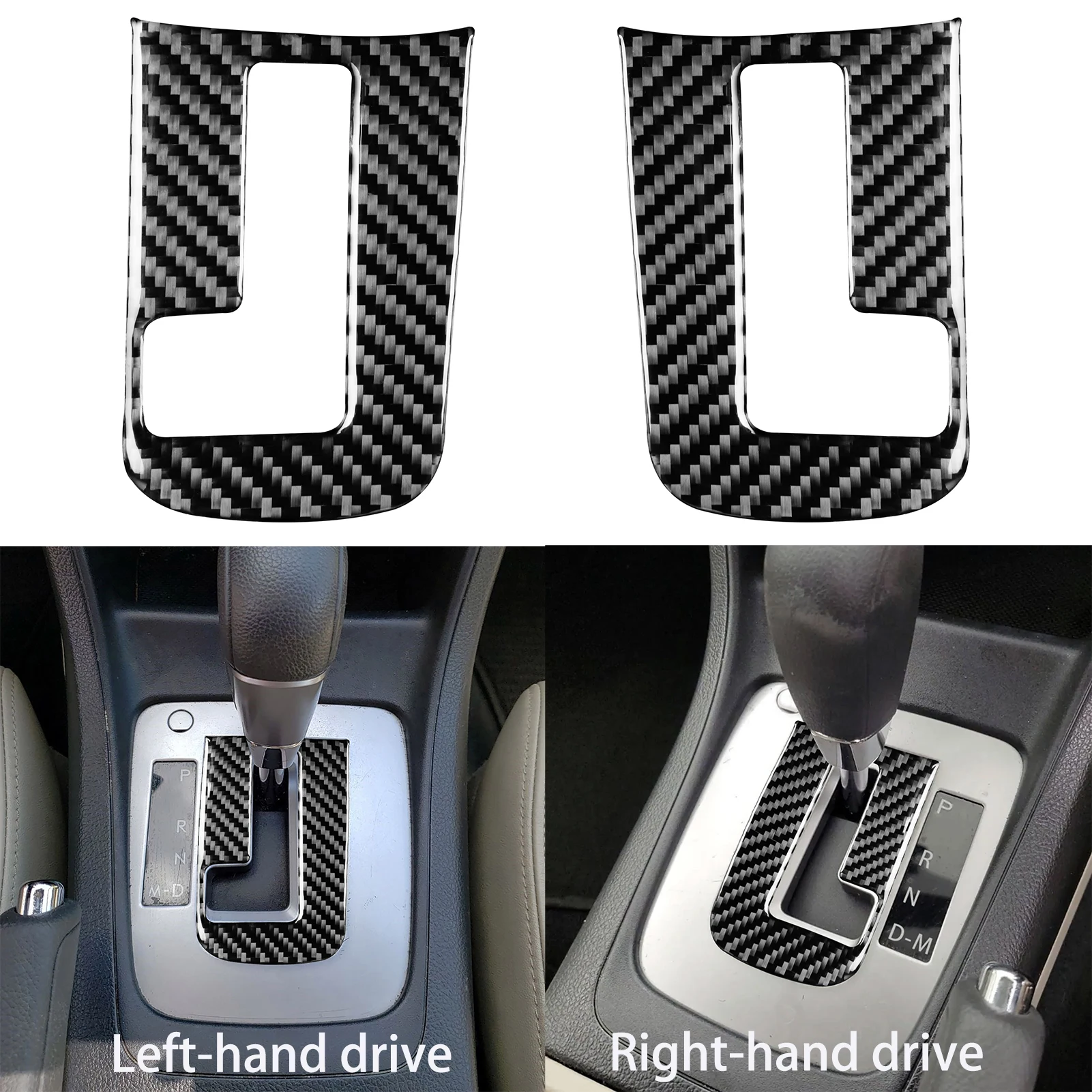 Per Subaru Impreza 2012-2016 Per XV Crosstrek 2013-2017 Interni In Fibra di Carbonio Pannello del Cambio Telaio Interno Accessori Adesivo