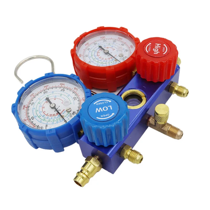 AC Air Condition Manifold Gauge Set For R22 R410A R134a R404A Manifold Gauge Set Kit Auto Refrigerant Diagnostic Tool Kit