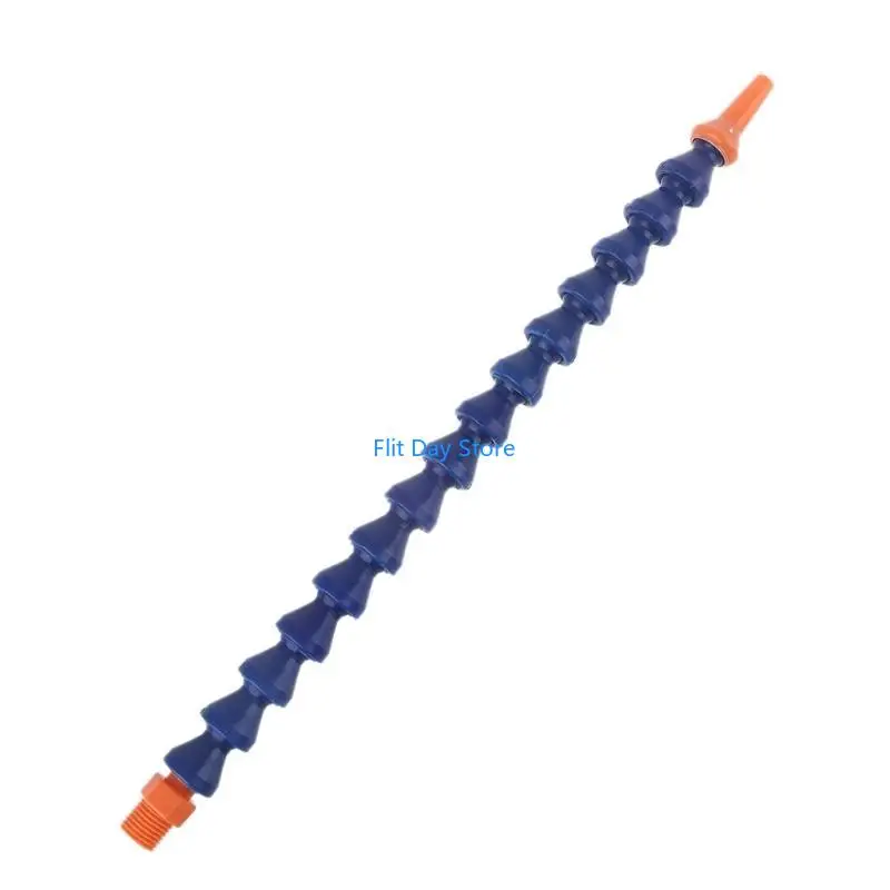 F92C 10 PCS 라운드 노즐 1/4pt 유연한 오일 냉각수 파이프 호스 블루 오렌지