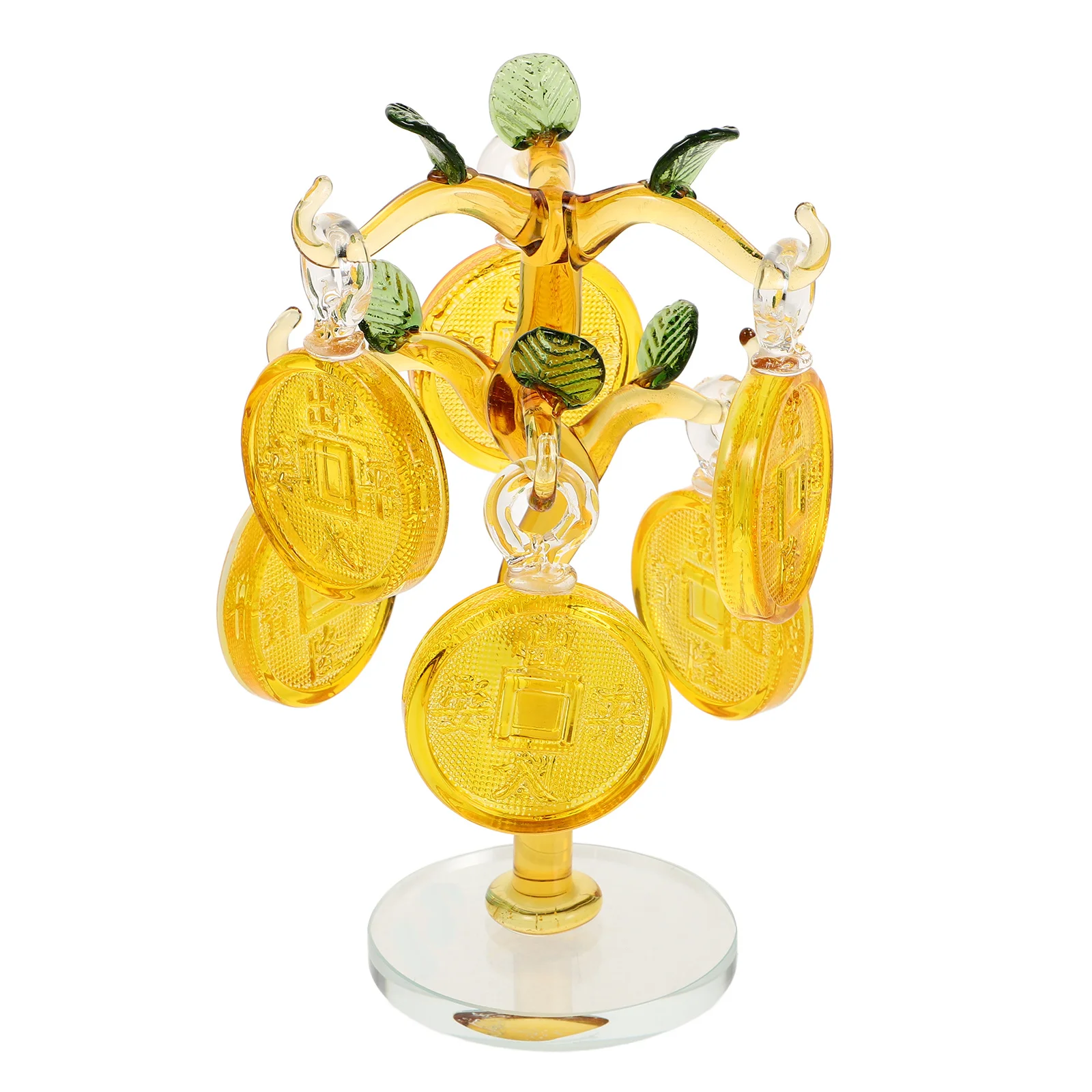 

Crystal Money Tree Feng Shui Decoration Beautiful Desktop Crystal Money Tree Ornament Wealth Prosperity Success