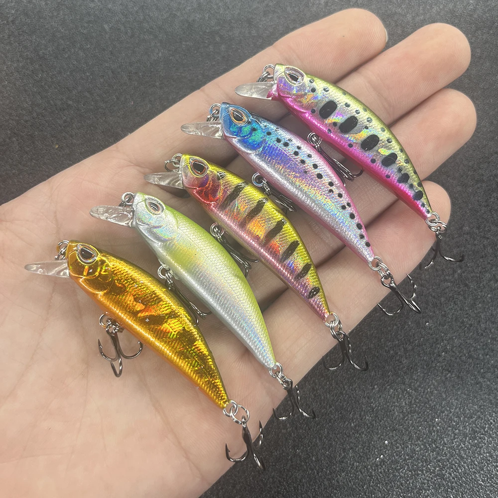 5Pcs/Box Fishing Lure Micro Minnow Wobbler Sinking Artificial Hard Bait Jerkbait Small Stream Decoy For Trout Bass Carp image 5