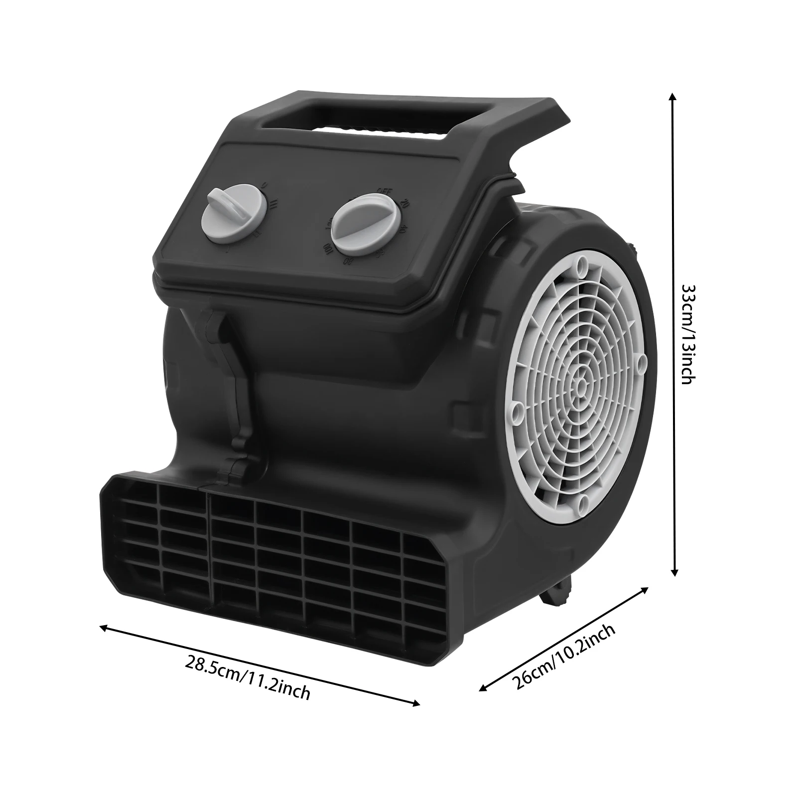 

Blower Fan, Floor Drying Fan, Portable Floor Blower Fan W/ 3-Speeds 11.2*10.2*13in for Quickly Drying Carpets, Floors, Furniture