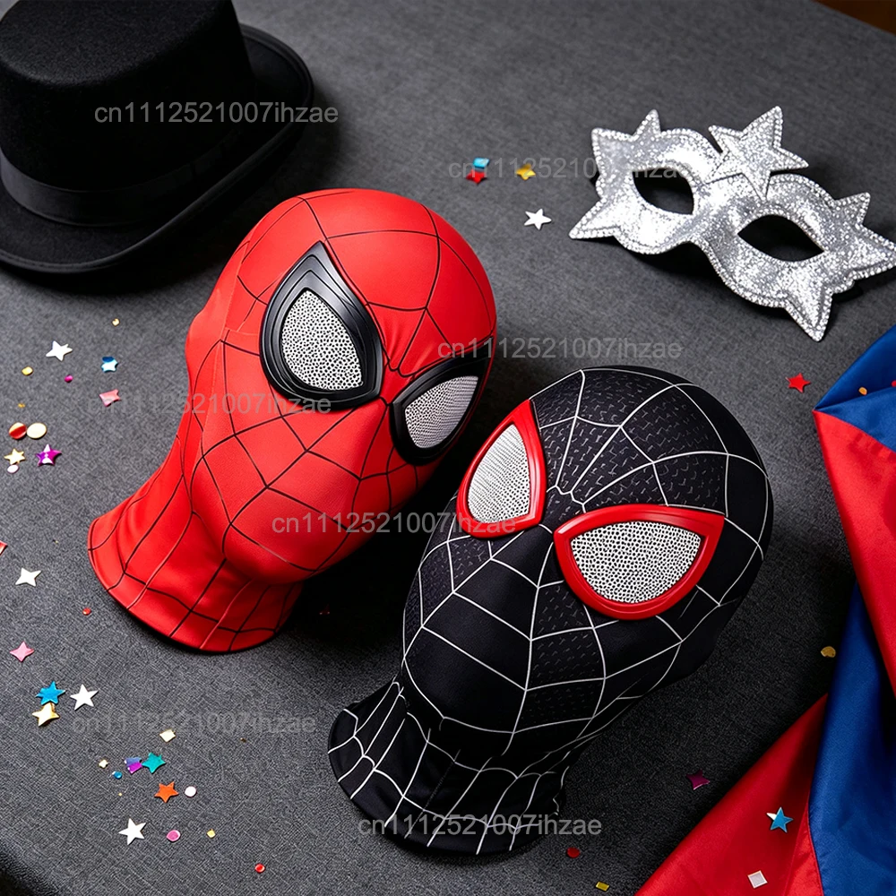 Marvel Superheld Spiderman Maske Kostüm Atmungsaktive Hochelastische Maske Spider-Linse Cosplay Hut Geschenk für Fans Halloween Cosplay – Detail 6