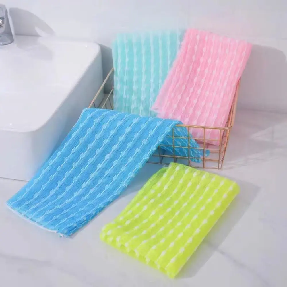 Nylon Long Bath Towel Shower Wipe Bathroom Supplies Adult Exfoliating Bath Wipe Bathing Foaming Bath Towel Jacquard