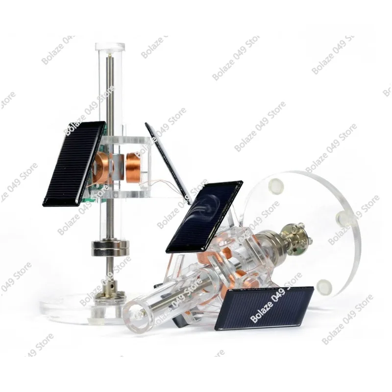 

Maglev DIY аксессуары солнечный трехсторонний вертикальный бесщеточный двигатель креативный подарок вечный двигатель орнамент черный