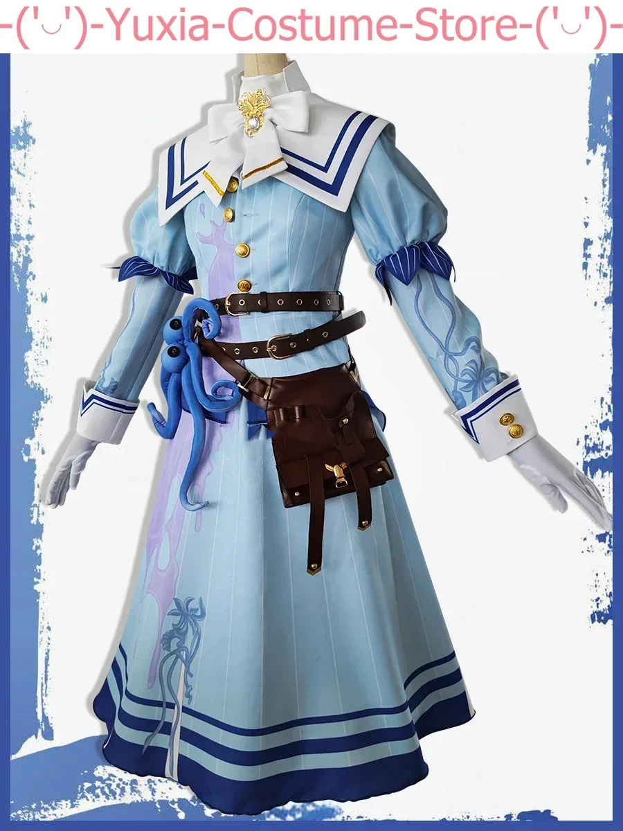 Identity V Emily Dyer Doctor Fashion Preserved Flower Game Suit Gorgeous Uniform Cosplay Costume Halloween Party Outfit