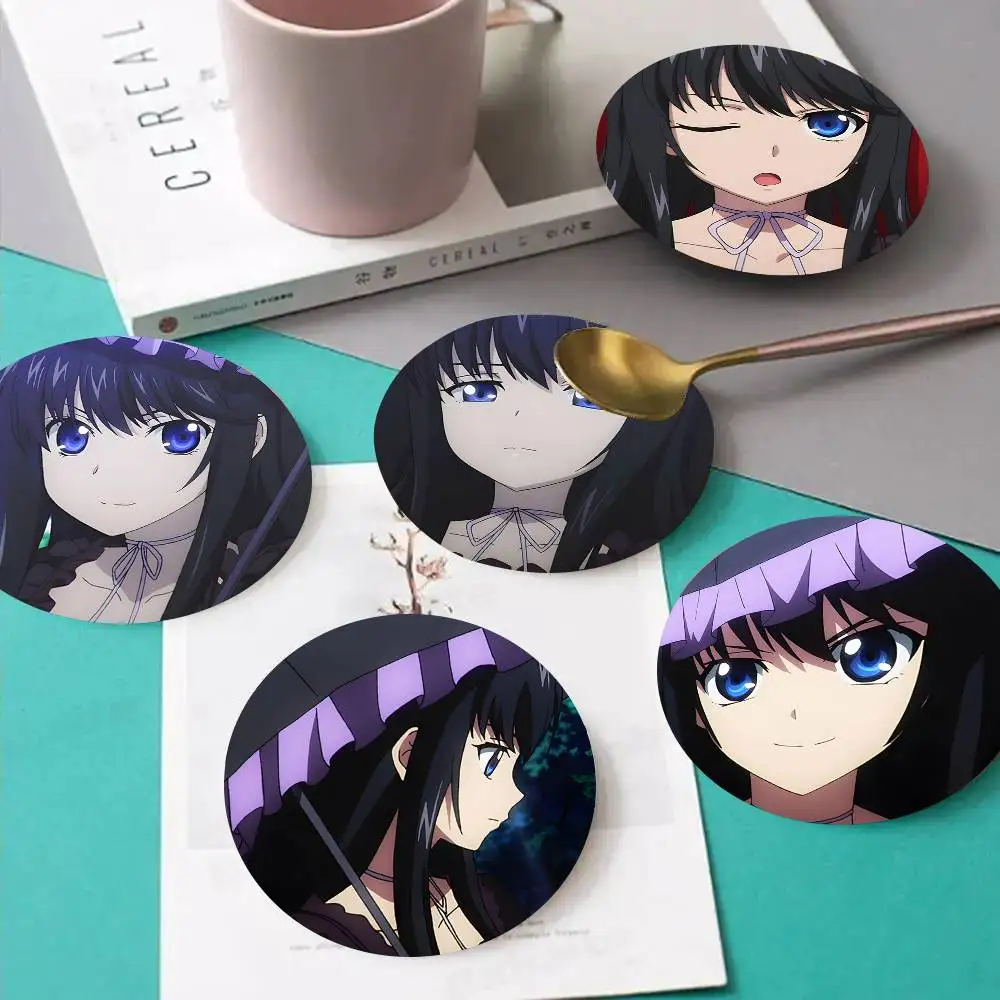 1pc Natsuki Minamiya Anime Characters Wooden Coaster Colour Printing Cup Mat Home Desk Decoration Gifts