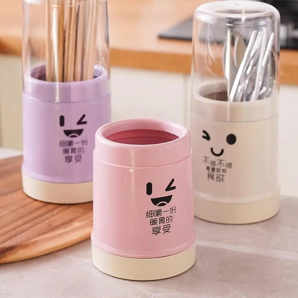 

New Cute Kitchen Spoon Chopstick Storage Drying Drain Holder Box Shelf Rack Drainer Cutlery Accessories Basket Home Organiz A1F4