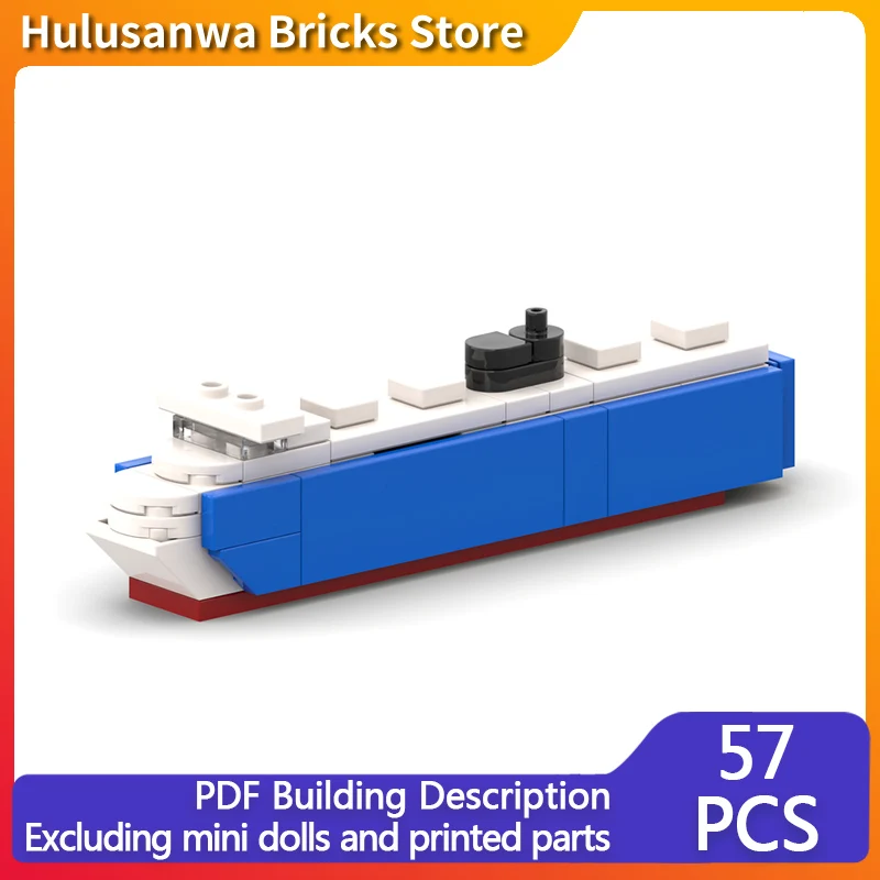 

Миниатюрная модель грузового Ro-Ro судна MOC, конструктор из строительных блоков, военная техника, модульные технологии, подарки, праздничный набор для сборки, детские игрушки