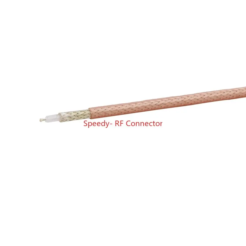 200M/whole Volume RG316 RG-316 Coaxial Cable White/Black/Brown Wire 50Ohm 2.5mm Low Loss 30ft Crimp Connector Fast Delivery RF