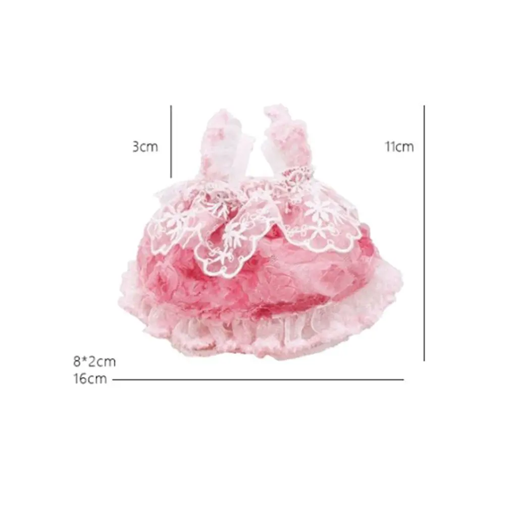 Poupée mignonne, jolis vêtements en maille et dentelle Rose, 4 couleurs, vêtements en peluche pour poupées EXO Idol pour poupée en coton de 15 à 17cm