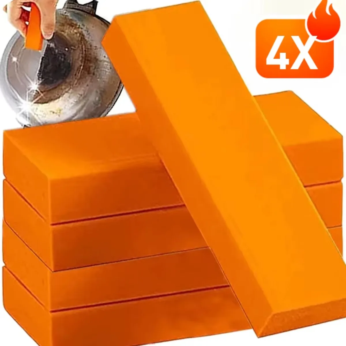 

Limescale Remover Pad – Non-Scratch Cleaning Brick for Faucets, Showerheads & Stainless Steel Surfaces