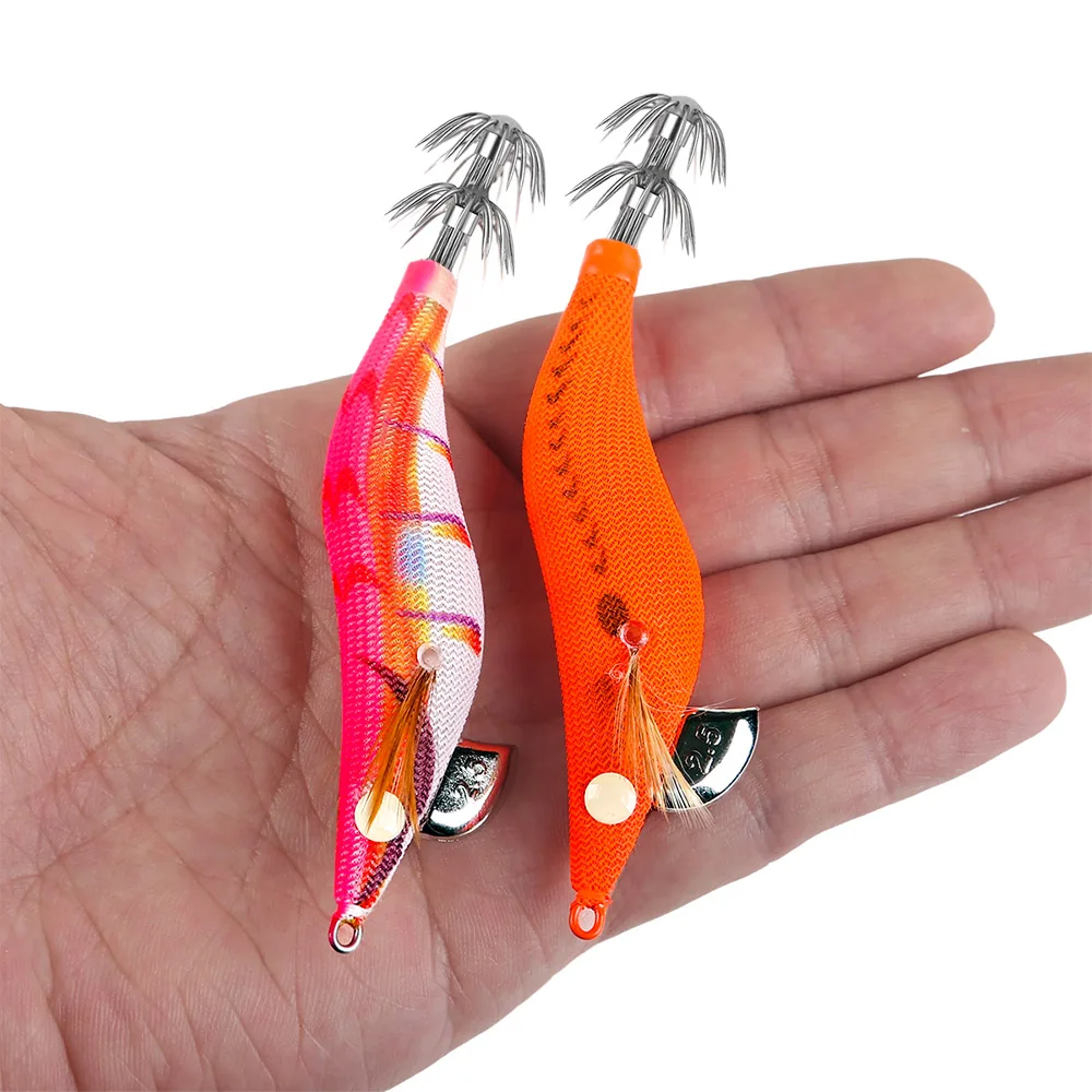 الحبار كين طعم الحبار 2.5 # طُعم القفز الاصطناعي، خطافات قوية للغرق البطيء، صيد الأسماك البحرية، الأخطبوط، الحبار، مضيئة EGI #5