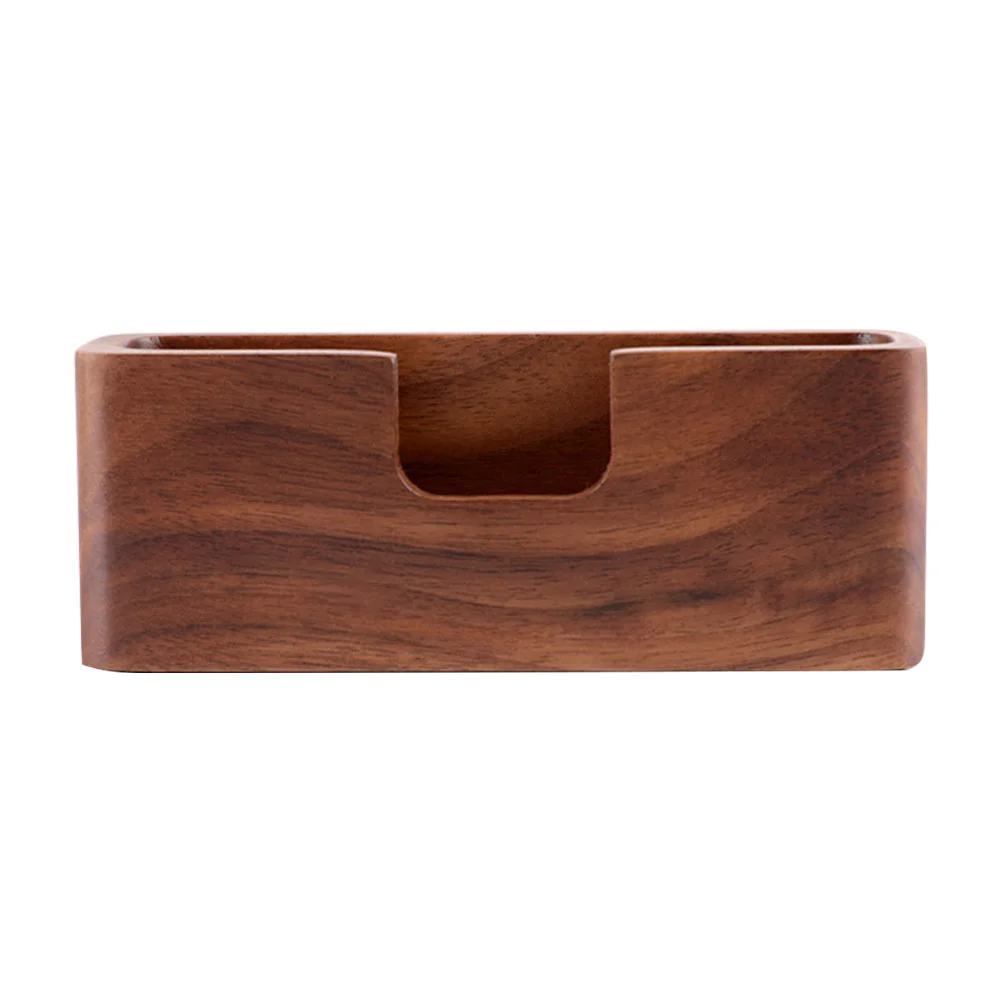 

Wooden Business Card Case Holders Desk Storage Cards Display Shelves Shelf Desktop Office Name Stand