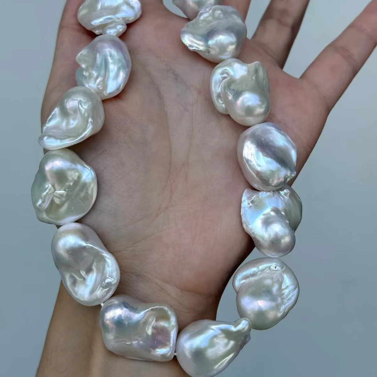 

20-25mm6A+ Excellent Natural Freshwater Pearl Baroque Fish Tail Bead Jewelry Make DIY Necklace Bracelet Accessories Wedding Gift