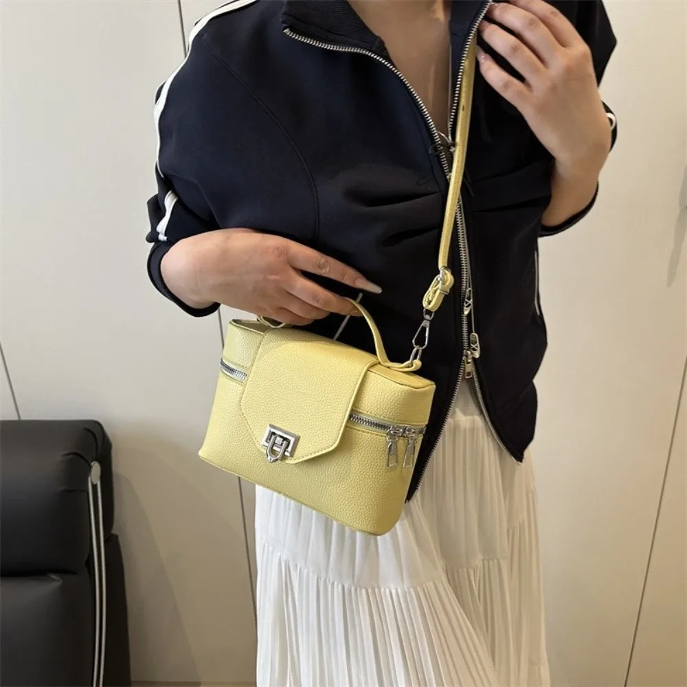

Fashion Solid Color Square Box Bag Stylish Versatile Square Crossbody Bag Leisure Small Women's Handbags Ladies