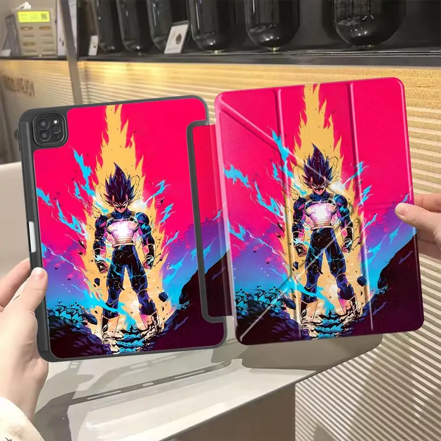 

Чехол-подставка для планшетов iPad Air 4, 5, M3, M2, 1, 2, M4, 11 дюймов, Mini 6, 7, Pro 11, 10, 9, 8, 7, 12.9 дюймов Pro 2025 Dragon Ball