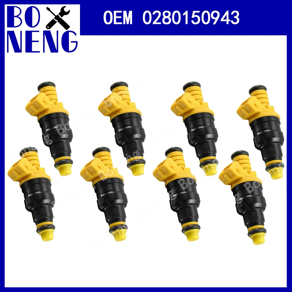 

8PCS/lot OEM 0280150943 Fuel Injectors For Ford F150 F250 F350 For Lincoln 4.6 5.0 5.4 5.8 V8 0280150939 822-11124 Auto Parts