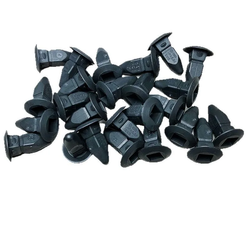 10x Plastic Number Plate Screw Mounting Insert/Grommet - To Fit an 8x8mm Hole