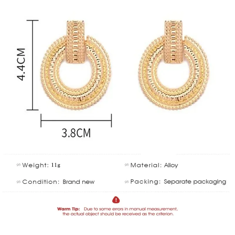 Boucles d\'oreilles grand cercle pour femmes, bijoux coréens, boucles d\'oreilles de fête de mariage, cadeau de bijoux, lisse, exquis, mode, vente en